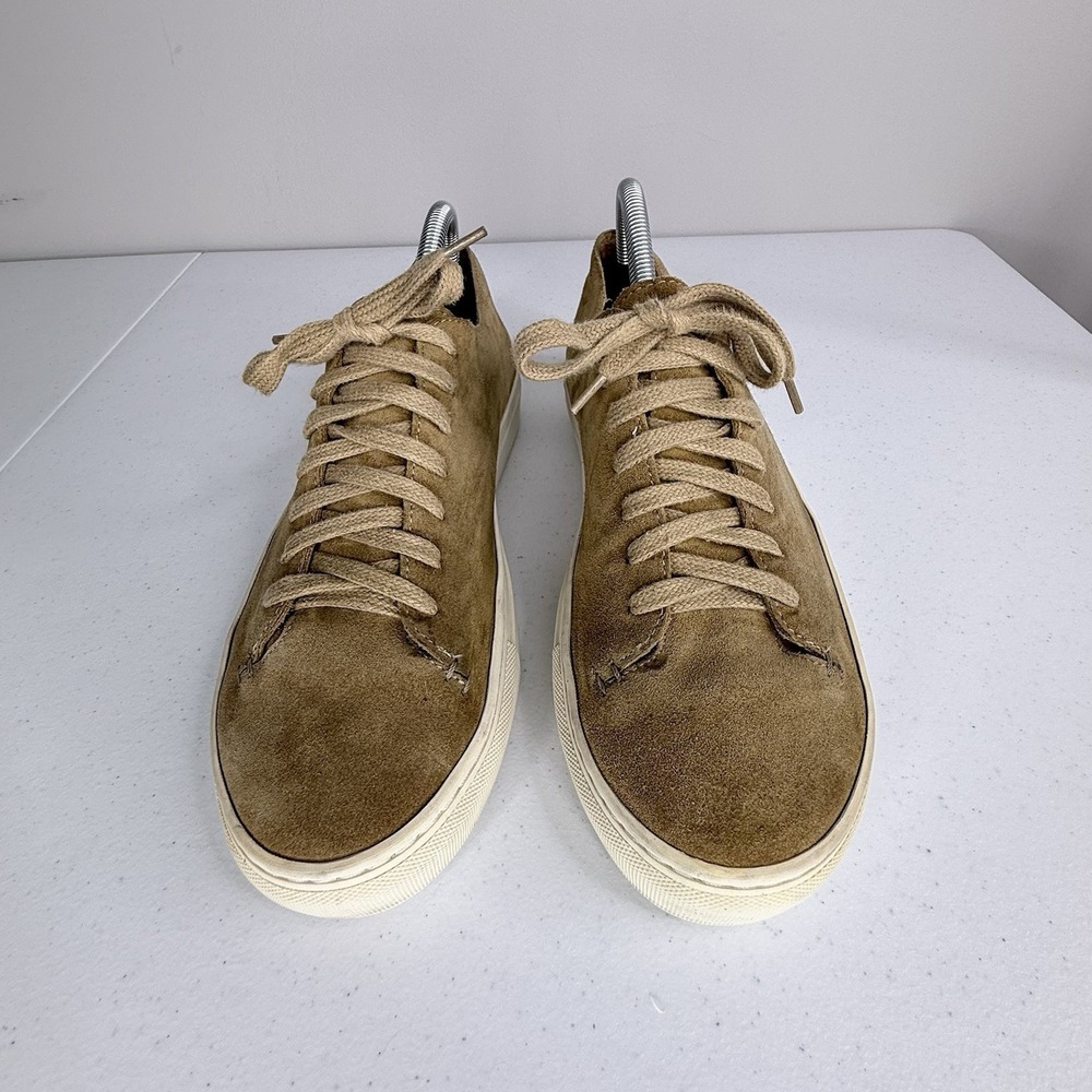 Sid Mashburn Men's Suede Sneakers Shoes Size 8 Camel Brown - Picture 4 of 11